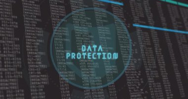 Redakte edilmiş metin üzerinde dijital veri analizi ve koyu arkaplandaki numaralar. technology, statistics, information, futuristic, innovation, analytics