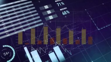 Dünya haritası ve veri analizi üzerinde finansal tablolar ve grafikler. Finans, küresel, görselleştirme, ekonomi, istatistik, iş