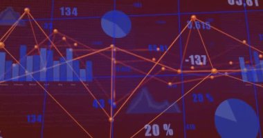Finansal veriler ve istatistikler üzerinden grafikler ve çizelgeler. Finans, analitik, bilgi, eğilimler, görselleştirme, ekonomi