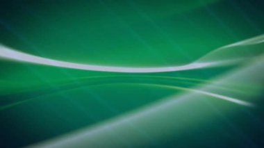 Soyut yeşil ve mavi ışık koyu arkaplan üzerinde animasyon çizer.