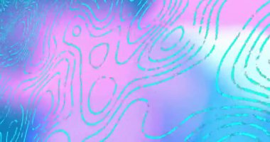 Soyut mavi ve pembe hat çizgileri gradyan arkaplan üzerinde animasyon. akışkan, hareket, dinamik, canlı, desen, tasarım