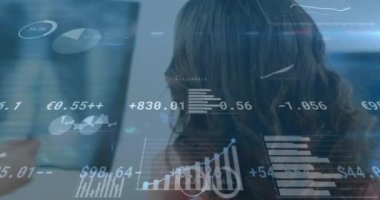 Finansal veriler ve istatistiksel animasyon röntgen analizi üzerine. Sağlık, analitik, teknoloji, finans, analiz