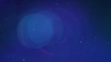 Mavi gökyüzüne düşen kar taneleri, kış sahnesinin animasyonu. Kar, mevsim, tatil, hava, şenlik, soğuk