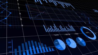 Finansal verileri grafikler, grafikler ve karanlık şebekelerin istatistikleri ile analiz ediyorum. Finans, analiz, teknoloji, bilgi, iş