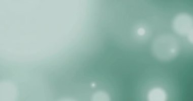 Parlak ışık animasyonuna sahip soyut yeşil arkaplan. Işıl ışıl, ışıl, rüya gibi, ışıl ışıl, canlı, neşeli