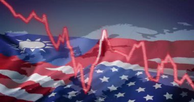 Tayvan ve ABD bayrakları yüzünden borsa hareketliliği azalıyor. Maliye, ekonomi, durgunluk, borsa, yatırım, ticaret