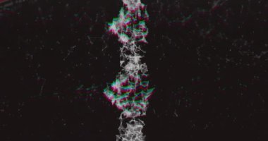 Bilgisayar kodu ve veri işleme üzerinde DNA dizisi animasyonu. Genetik, biyoloji, dijital, bilim, teknoloji, kodlama