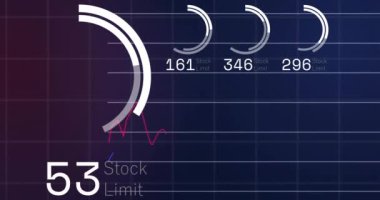 Finansal grafik geçmişi üzerinden borsa verileri ve analitik animasyon. Finans, yatırım, ticaret, ekonomi, iş, istatistik