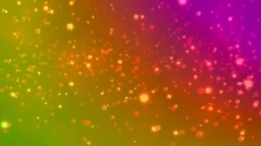 Gradyan arkaplan üzerinde renkli parçacıklar animasyonu. soyut, enerjik, dinamik, dijital, hareketli, fütürist