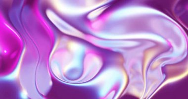 Girdap şeklinde, yanardöner mor ve pembe sıvı şekilli soyut animasyon. dijital, sanat, akışkan, tasarım, modern, canlı