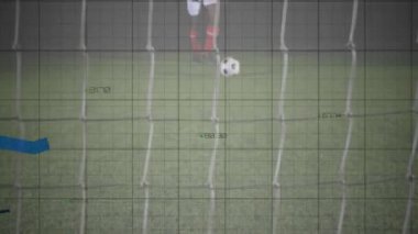 Futbolcuların topa vuruşlarının grafiğini çiziyorum. Spor, atlet, teknoloji, hareket, veri, performans