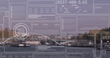 Veri işleme konsepti dijital olarak oluşturulmuş görüntüdür. Küresel iş bağlantıları ve dijital arayüz konseptini dijital olarak oluşturur.