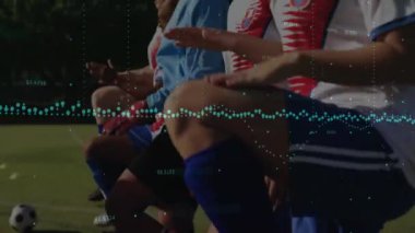 Spor giyim sektöründe koşan sporcuların üzerinde veri noktaları var. Atletizm, rekabet, fitness, performans, teknoloji, izleme