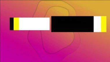 Good Vibes renkli arkaplanda soyut şekilli metin animasyonu. Pozitif, motivasyon, tipografi, canlı, ilham verici, canlandırıcı