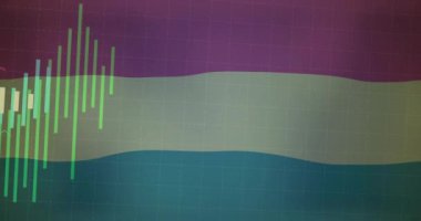 Finansal veriler ve borsa analizleri renkli arka planda. Finans, büyüme, yatırım, ekonomi, iş, istatistik kavramı