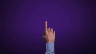 Mor dijital dalga arkaplanı üzerinde 5G metin animasyonu. Teknoloji, yenilik, telekomünikasyon, ağ, fütüristik, kablosuz