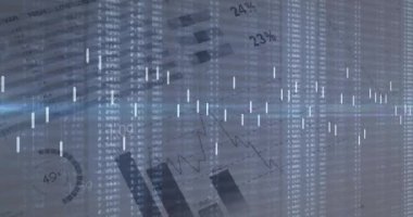 Borsa istatistikleri üzerinden finansal veri tabloları ve grafikler. Maliye, eğilimler, analiz