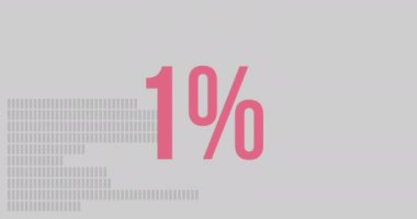 Işık arkaplan üzerinde% 21 metin animasyonu. veri, bilgi grafikleri, istatistikler, grafik, sunum, iş