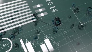 Finansal tablolar ve grafikler üzerinden veri analizi ve test sonuçları. Analiz, istatistik, bilgi, ölçüm, görselleştirme, iş