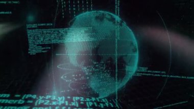 İnsan kafası şekli, dijital kod işleme verileri matris arkaplanı üzerinde oluşturuluyor. Yapay zeka, teknoloji, fütürist