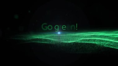 Go Green ile parlayan yeşil dijital manzara! metin animasyonu. teknoloji, sürdürülebilirlik, çevre, çevre dostu
