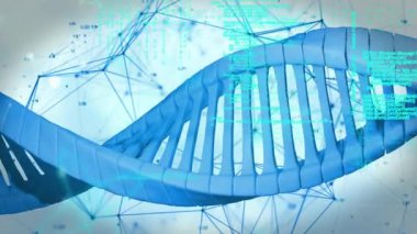 DNA ipliği ve ağ bağlantılarının canlandırılması, bilimsel verilerin işlenmesi. Bilim, teknoloji, animasyon, biyoteknoloji, veri analizi, araştırma