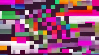 Renkli pikselleştirilmiş bloklar soyut dijital sanat oluşturuyorlar. piksel, canlı, yaratıcı, tasarım, teknoloji, modern