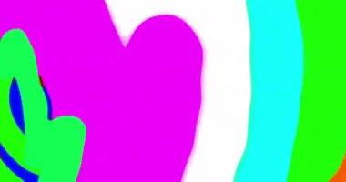 Neon ışıkları ve dinamik arkaplan üzerine kısa mesaj animasyonu. Reklam, pazarlama, promosyon, perakende, ticari, canlı