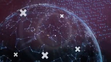 Veri noktaları ve geometrik şekilleri olan dijital insan kafası, gelecekteki teknolojiyi gösteriyor. yenilik, sanal, siber, yapay zeka, bilim kurgu, ağ