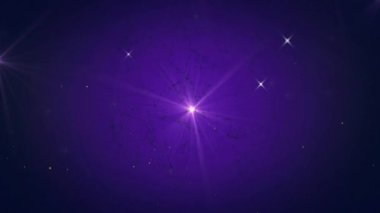 Mutlu Diwali metin animasyonları, parlak ışıkları ve yeşil parçacıkları olan mor arkaplan. Festival, kutlama, bayram, şenlik, pırıltı, pırıltı