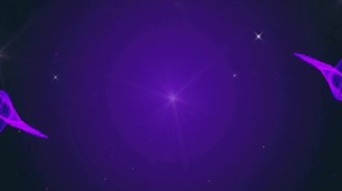 Mor ve altın renginde Mutlu Diwali metin animasyonları. Festival, kutlama, ışıklar, neşe, dekorasyon, geleneksel