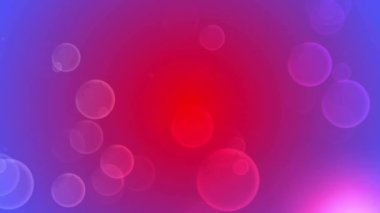 Kırmızı ve mavi arkaplanda hareket eden mavi noktaların animasyonu. Desen ve soyut arkaplan kavramı dijital olarak oluşturuldu.