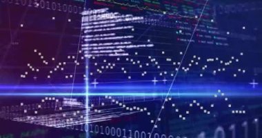 Finansal veriler ve borsa analizleri dijital grafikler ve grafikler üzerinde. Finans, yatırım, ticaret, teknoloji