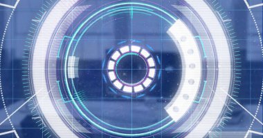 Ofis üzerinde tarama ve finansal veri işleme görüntüleri. Küresel iş, finans, hesaplama ve veri işleme kavramı dijital olarak oluşturulmuş görüntü.