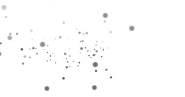 Beyaz arkaplandaki noktalarla bağlantı ağının animasyonu. Teknoloji, bilim ve dijital arayüz kavramı dijital olarak oluşturulmuş video.