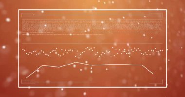 Diyagram üzerinde veri işleme ve DNA iplikçiklerinin animasyonu. Teknoloji ve dijital arayüz kavramı dijital olarak oluşturuldu.