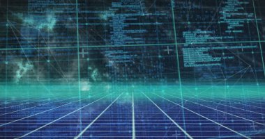 Siyah bir zemin üzerinde yüzen ışık izlerinin dijital bir görüntüsü, teknolojinin mümkün kıldığı küresel bağlantıları sembolize ediyor.. 