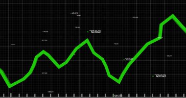 Siyah arkaplanda veri işleme ve diyagramının resmi. Dijital çevrimiçi güvenlik arayüzü kavramı dijital olarak oluşturuldu.