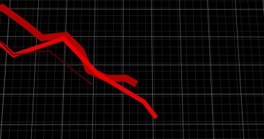 Siyah arkaplanda azalan diyagramların resmi. Dijital çevrimiçi güvenlik arayüzü kavramı dijital olarak oluşturuldu.
