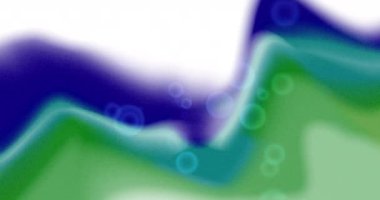 Renkli arka planda kabarcıkların canlandırması. Küresel bilim, tıp, bilgisayar ve dijital arayüz kavramı dijital olarak oluşturulmuş video.