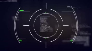 Mavi arkaplan üzerindeki veri işleme ve bağlantıların animasyonu. Küresel finans, iş, bağlantılar, hesaplama ve veri işleme kavramı dijital olarak oluşturulmuş video.