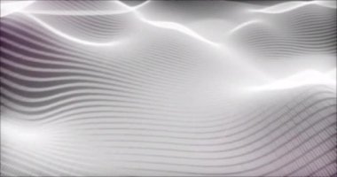 Siyah arkaplanda sallanan parlak ışık izlerinin animasyonu. Renk, şekil, ışık ve hareket konsepti dijital olarak oluşturulmuş video.