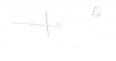 Matematiksel denklemlerin beyaz arka plandaki animasyonu. Denklemler, bilim, eğitim ve dijital arayüz kavramı dijital olarak oluşturulmuş video.