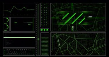 Siyah arkaplan üzerinde dijital veri işleme ikili kodlamasının animasyonu. Dijital olarak oluşturulmuş küresel yapay zeka, bağlantılar, hesaplama ve veri işleme kavramı.