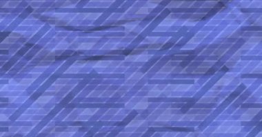 Mor arka planda hareket eden enerjik soyut şekillerin canlandırması. Renk, şekil, şekil ve hareket konsepti dijital olarak oluşturulmuş video.