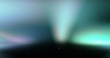 Siyah arkaplanda hareket eden parlak ışık izlerinin animasyonu. Renk, şekil, ışık ve hareket kavramı dijital olarak oluşturulmuş video.