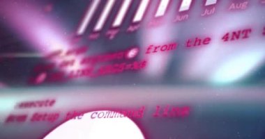 Siyah arkaplanda veri işleme animasyonu. Küresel iş, bağlantılar, hesaplama ve veri işleme kavramı dijital olarak oluşturulmuş video.