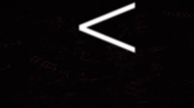 Siyah arkaplan üzerinde bilimsel veri işleme animasyonu. Küresel bilim, bağlantılar, hesaplama ve veri işleme kavramı dijital olarak oluşturulmuş video.