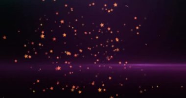 Siyah zemin üzerinde hareket eden parlak ışık lekelerinin canlandırması. Renk, şekil, ışık ve hareket konsepti dijital olarak oluşturulmuş video.