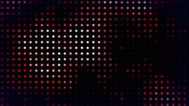 Siyah arkaplanda hareket eden parlak ışık lekelerinin animasyonu. Desen, renk, şekil, ışık ve hareket konsepti dijital olarak oluşturulmuş video.